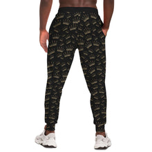 Load image into Gallery viewer, Black Crown Joggers