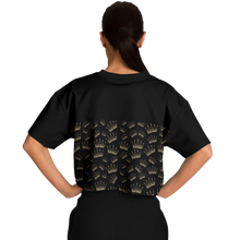 Load image into Gallery viewer, Crop football jersey - Black Crown
