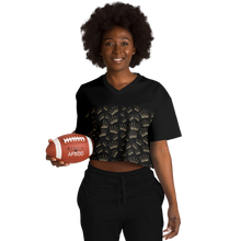Load image into Gallery viewer, Crop football jersey - Black Crown