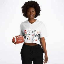 Load image into Gallery viewer, Love Football Jersey Cropped