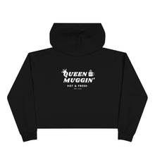 Load image into Gallery viewer, LOGO/CROWN CROP HOODIE