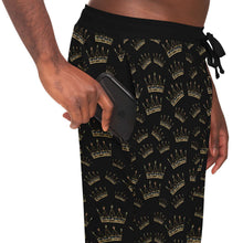 Load image into Gallery viewer, Black Crown Joggers