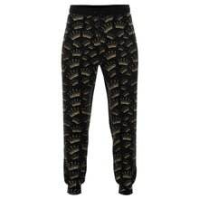 Load image into Gallery viewer, Black Crown Joggers