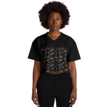 Load image into Gallery viewer, Crop football jersey - Black Crown