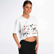 Load image into Gallery viewer, Love Football Jersey Cropped
