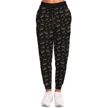 Load image into Gallery viewer, Black Crown Joggers