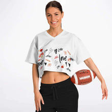 Load image into Gallery viewer, Love Football Jersey Cropped