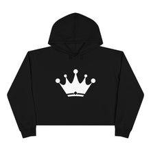 Load image into Gallery viewer, LOGO/CROWN CROP HOODIE
