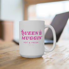 Load image into Gallery viewer, QUEEN MUGGIN&#39; LOGO, PINK - Mug, 15oz
