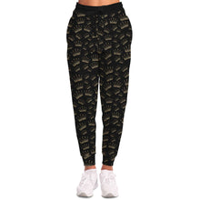 Load image into Gallery viewer, Black Crown Joggers
